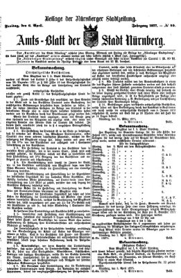 Nürnberger Stadtzeitung (Nürnberger Abendzeitung) Freitag 6. April 1877