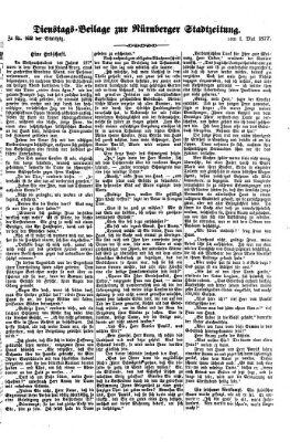 Nürnberger Stadtzeitung (Nürnberger Abendzeitung) Dienstag 1. Mai 1877