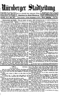 Nürnberger Stadtzeitung (Nürnberger Abendzeitung) Donnerstag 3. Mai 1877