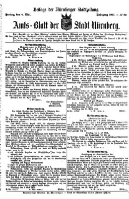 Nürnberger Stadtzeitung (Nürnberger Abendzeitung) Freitag 4. Mai 1877