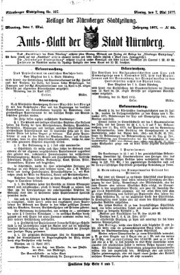 Nürnberger Stadtzeitung (Nürnberger Abendzeitung) Montag 7. Mai 1877