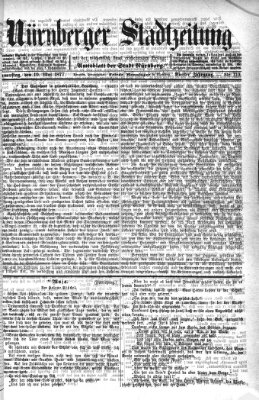 Nürnberger Stadtzeitung (Nürnberger Abendzeitung) Donnerstag 10. Mai 1877