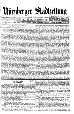 Nürnberger Stadtzeitung (Nürnberger Abendzeitung) Donnerstag 17. Mai 1877