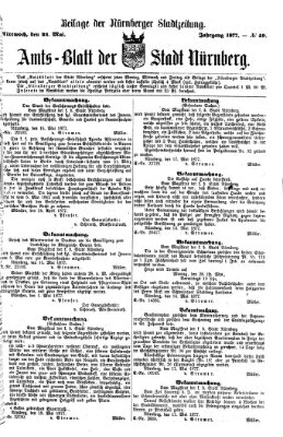 Nürnberger Stadtzeitung (Nürnberger Abendzeitung) Mittwoch 23. Mai 1877