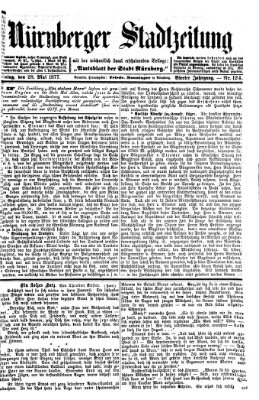 Nürnberger Stadtzeitung (Nürnberger Abendzeitung) Montag 28. Mai 1877