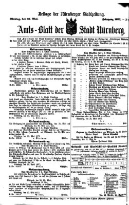 Nürnberger Stadtzeitung (Nürnberger Abendzeitung) Montag 28. Mai 1877