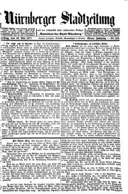Nürnberger Stadtzeitung (Nürnberger Abendzeitung) Dienstag 29. Mai 1877
