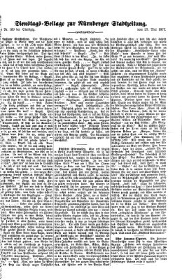 Nürnberger Stadtzeitung (Nürnberger Abendzeitung) Dienstag 29. Mai 1877