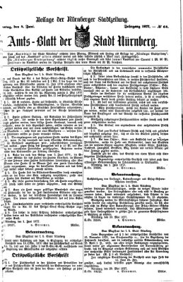 Nürnberger Stadtzeitung (Nürnberger Abendzeitung) Montag 4. Juni 1877