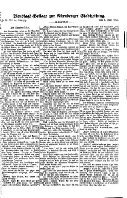 Nürnberger Stadtzeitung (Nürnberger Abendzeitung) Dienstag 5. Juni 1877