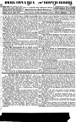 Nürnberger Stadtzeitung (Nürnberger Abendzeitung) Samstag 16. Juni 1877