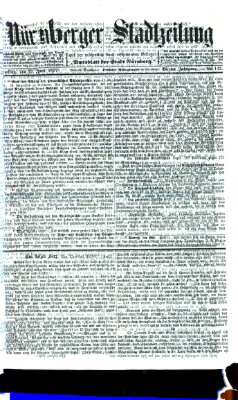 Nürnberger Stadtzeitung (Nürnberger Abendzeitung) Dienstag 19. Juni 1877