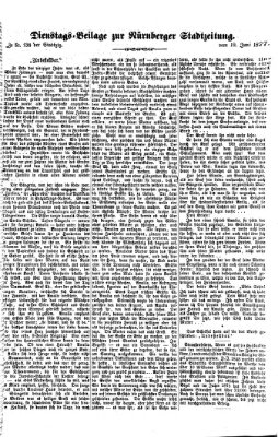 Nürnberger Stadtzeitung (Nürnberger Abendzeitung) Dienstag 19. Juni 1877