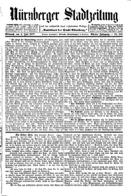 Nürnberger Stadtzeitung (Nürnberger Abendzeitung) Mittwoch 4. Juli 1877