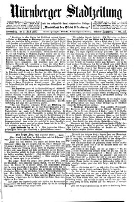 Nürnberger Stadtzeitung (Nürnberger Abendzeitung) Donnerstag 5. Juli 1877