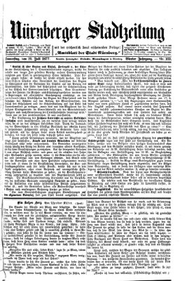 Nürnberger Stadtzeitung (Nürnberger Abendzeitung) Donnerstag 19. Juli 1877