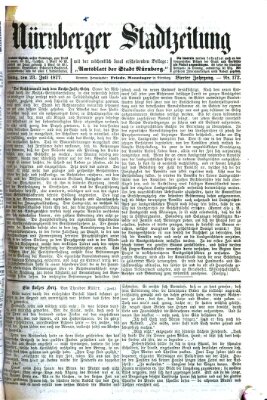 Nürnberger Stadtzeitung (Nürnberger Abendzeitung) Montag 23. Juli 1877