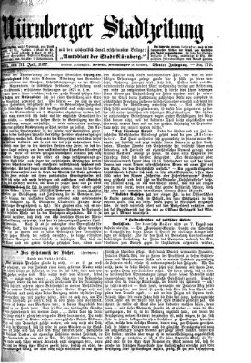 Nürnberger Stadtzeitung (Nürnberger Abendzeitung) Dienstag 31. Juli 1877