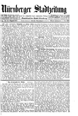 Nürnberger Stadtzeitung (Nürnberger Abendzeitung) Freitag 24. August 1877