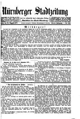 Nürnberger Stadtzeitung (Nürnberger Abendzeitung) Freitag 31. August 1877