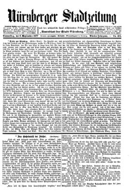 Nürnberger Stadtzeitung (Nürnberger Abendzeitung) Donnerstag 6. September 1877