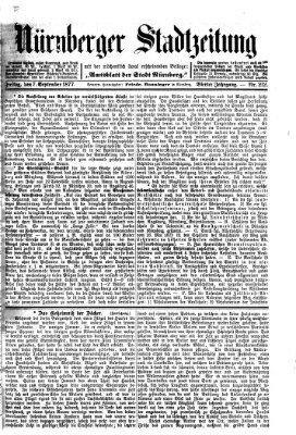 Nürnberger Stadtzeitung (Nürnberger Abendzeitung) Freitag 7. September 1877