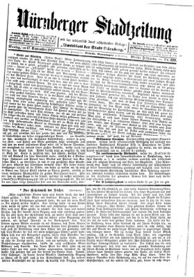 Nürnberger Stadtzeitung (Nürnberger Abendzeitung) Montag 17. September 1877