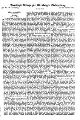 Nürnberger Stadtzeitung (Nürnberger Abendzeitung) Dienstag 20. November 1877