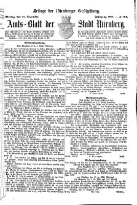 Nürnberger Stadtzeitung (Nürnberger Abendzeitung) Montag 31. Dezember 1877