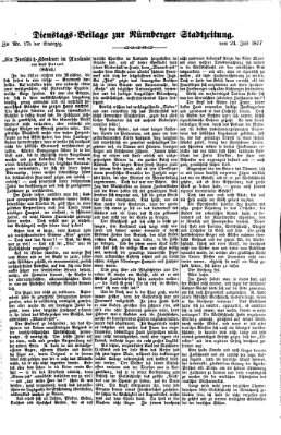 Nürnberger Stadtzeitung (Nürnberger Abendzeitung) Dienstag 24. Juli 1877