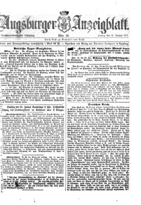 Augsburger Anzeigeblatt Freitag 19. Januar 1877