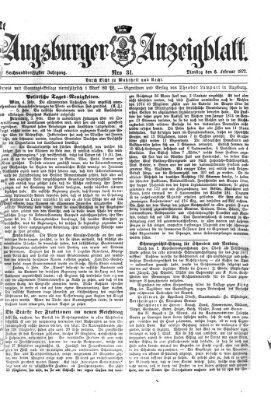 Augsburger Anzeigeblatt Dienstag 6. Februar 1877