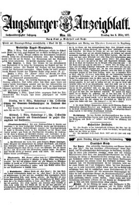 Augsburger Anzeigeblatt Dienstag 6. März 1877