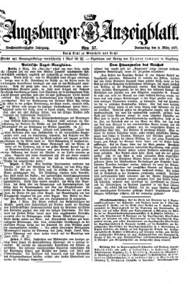 Augsburger Anzeigeblatt Donnerstag 8. März 1877