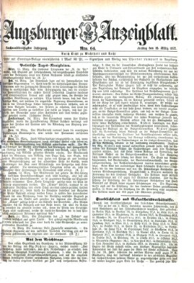 Augsburger Anzeigeblatt Freitag 16. März 1877