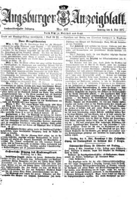 Augsburger Anzeigeblatt Sonntag 6. Mai 1877