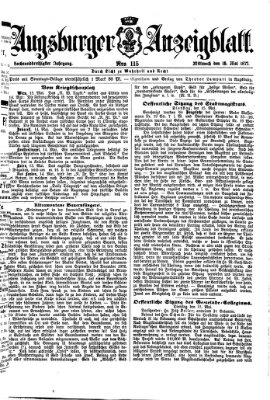 Augsburger Anzeigeblatt Mittwoch 16. Mai 1877