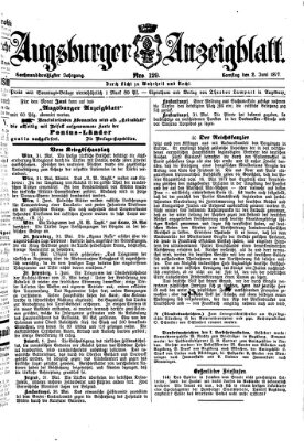 Augsburger Anzeigeblatt Samstag 2. Juni 1877