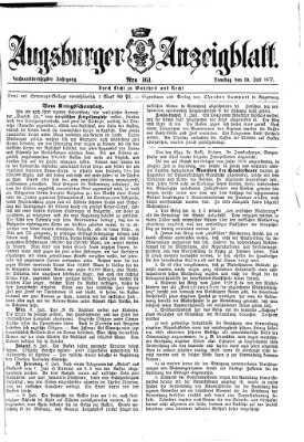 Augsburger Anzeigeblatt Dienstag 10. Juli 1877