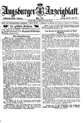 Augsburger Anzeigeblatt Sonntag 29. Juli 1877