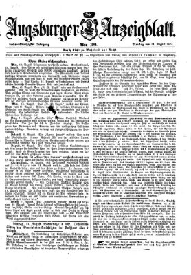 Augsburger Anzeigeblatt Dienstag 14. August 1877