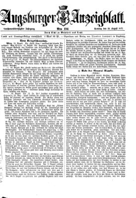 Augsburger Anzeigeblatt Samstag 18. August 1877