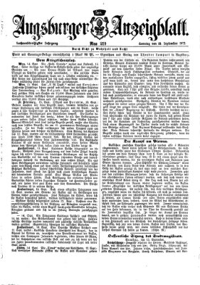 Augsburger Anzeigeblatt Sonntag 16. September 1877
