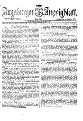 Augsburger Anzeigeblatt Dienstag 4. Dezember 1877