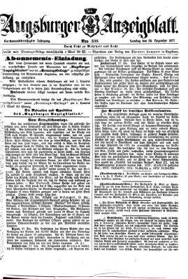 Augsburger Anzeigeblatt Samstag 29. Dezember 1877