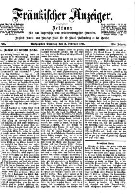 Fränkischer Anzeiger Samstag 3. Februar 1877