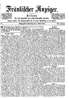 Fränkischer Anzeiger Samstag 7. April 1877