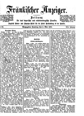 Fränkischer Anzeiger Samstag 5. Mai 1877