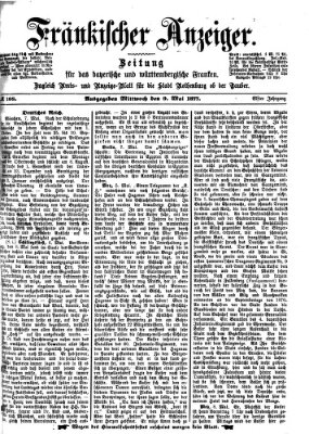 Fränkischer Anzeiger Mittwoch 9. Mai 1877