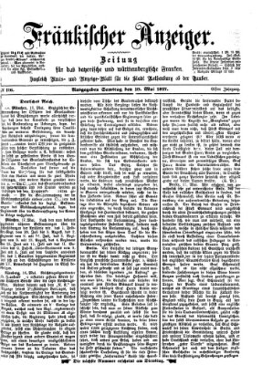 Fränkischer Anzeiger Samstag 19. Mai 1877